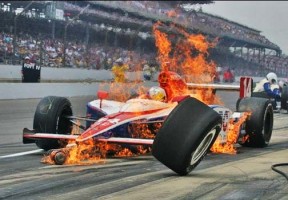 Meira ablaze at Indianapolis