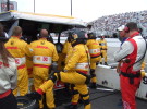 Will Power, flips out, and flips off, Barnhart jumps over shark infested waters