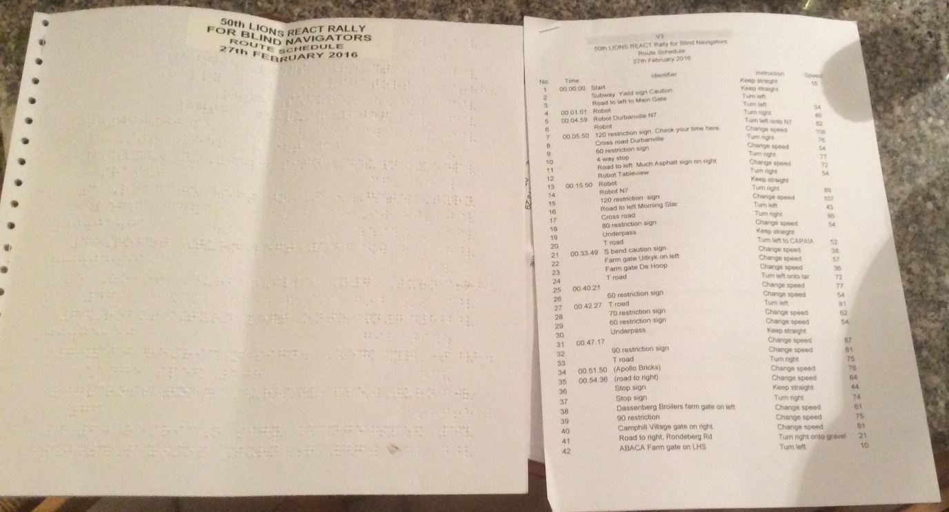 TSD Braille Notes vs. written