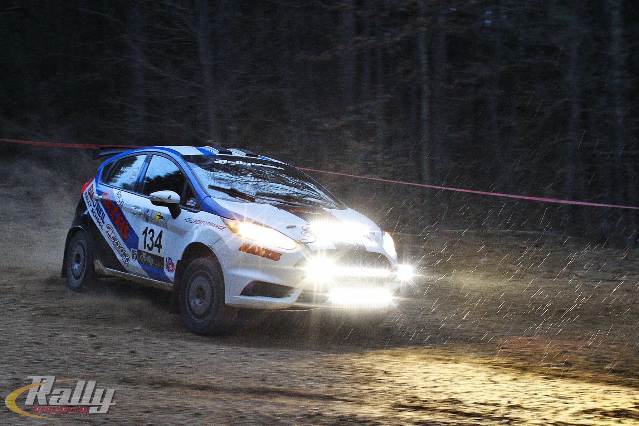 Steve and Alison LaRoza at 2016 100 Acre Wood - Courtesy of Rally America