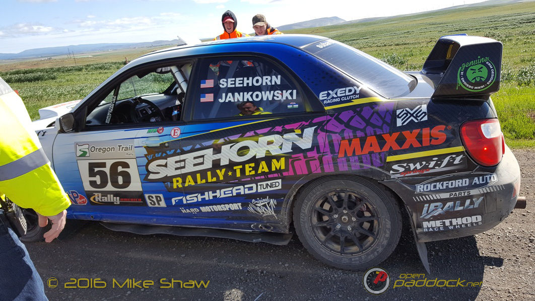 Even a stripped rear strut couldn't prevent Seehorn and Jankowski from winning almost every stage in their class